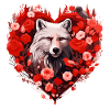 Wolfsseele im Herzenkranz