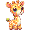 childishly designed giraffe