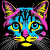 Cat Pop Art