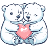 Orso Polare Coppia Amore Coppia In Amore Orso Polare