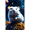 Hamster in cosmos