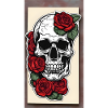 Skull with roses