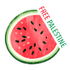 Free Palestine Watermelon Design