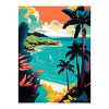 Trinidad und Tobago Karibik Reiseposter