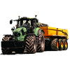 Deutz avec remorque benne
