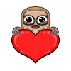 Sloth Heart Romantic