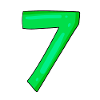 7 Number Number Green
