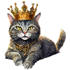 Cat with crown