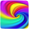 Regenbogenwirbel Farbenspiel