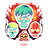 Trio d'horreur d'Halloween