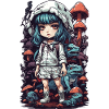 Psychedelic Mushroom Anime Festival Aesthetic