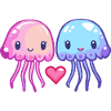Méduse Couple Amour Couple Amoureux