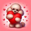 Caniche Saint-Valentin