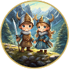 Cute Nordic Vikings