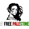 GRATIS PALESTINE Design med stolt kvinde