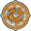 Sun, moon and stars
