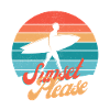 Sunset Surf Silhouette Retro