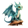 Wasserfarben Drache