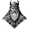 Fier guerrier viking germanique