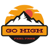 Go High Mountain Sun Motif