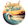 BeachPlease Retro Sunset Wave