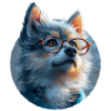 Illustration of Wolf with Glasses