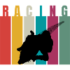 Racing Retro Silhouette