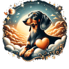 Dachshund over the Rainbow Bridge