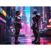 Neon Cyberpunk Begegnung