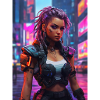 Neon Cyberfighter Stil