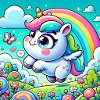 Cartoon Einhorn 3