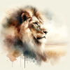 Aquarell Lion