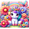 Licorne de dessin animé