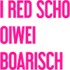 I red scho oiwei boarisch