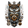 Hibou steampunk