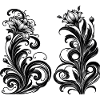 Jugendstil Blumenmuster