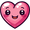 Coeur Comic Love Saint-Valentin