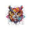 Owl Pop Art Head
