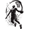 Basketball Dunking Aesthetic Streetwear Design