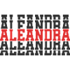t-shirt Aleandra t-shirt gift stacked text