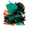 Japanese JDM Car Art