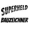 Superheld, clever getarnt als Bauzeichner