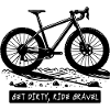 Gravel Bike Adventure Illustration