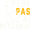 I can't I have pétanque