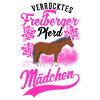 Verrücktes Freiberger Pferd Mädchen