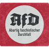 ANTI AFD STICKER, FASCHISTISCHER DURCHFALL