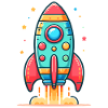 childishly designed rocket