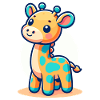 childishly designed giraffe