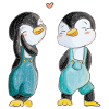 Penguins in love