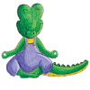 Crocodile meditating